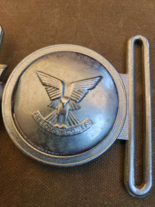 100% original Rhodesian Selous Scouts metal 2-piece belt buckle (no belting) REUTELEUR Salisbury mad
