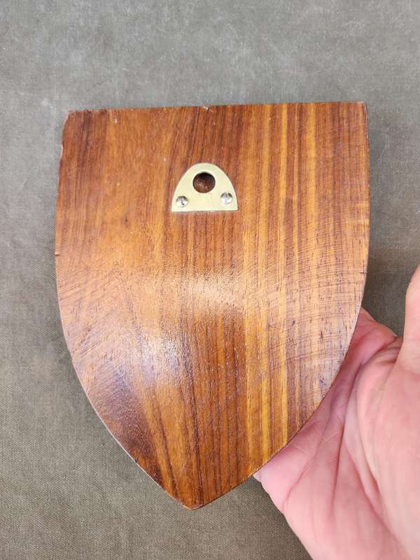 scarce older type pre-UDI era Royal Rhodesian Air Force plaque on African Hardwood wooden backing
