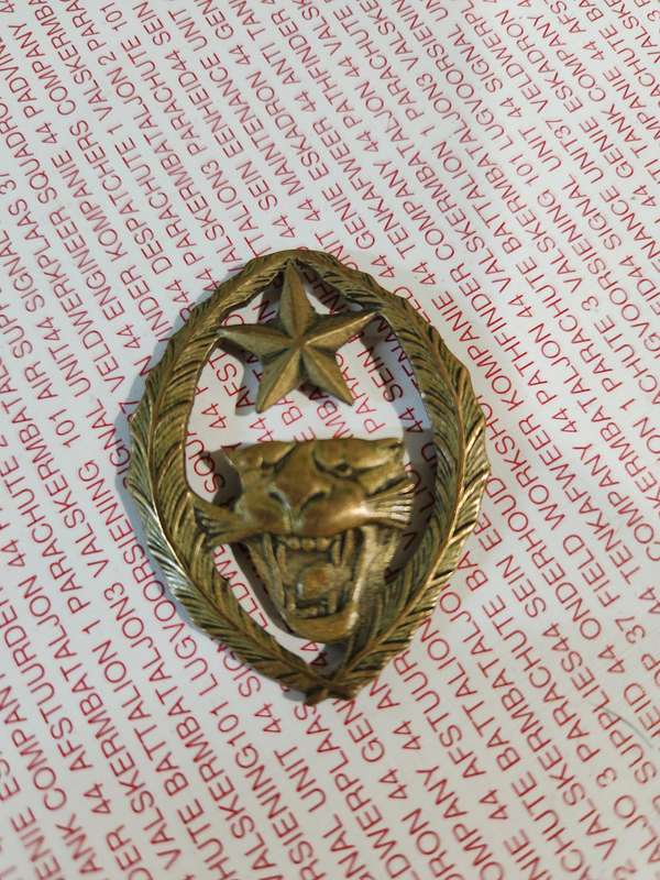 100% original Congo Mercenary action 60s era period 5 Commando beret badge (no lugs) Mike Hoare