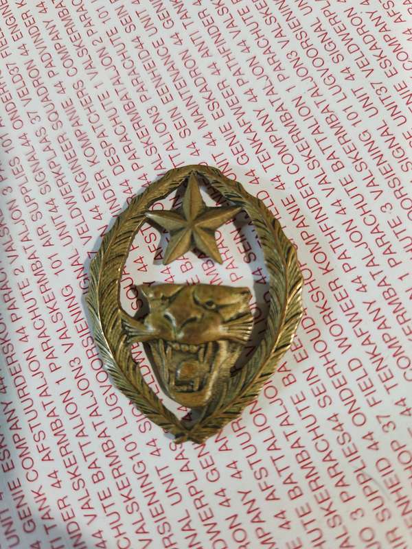 100% original Congo Mercenary action 60s era period 5 Commando beret badge (no lugs) Mike Hoare