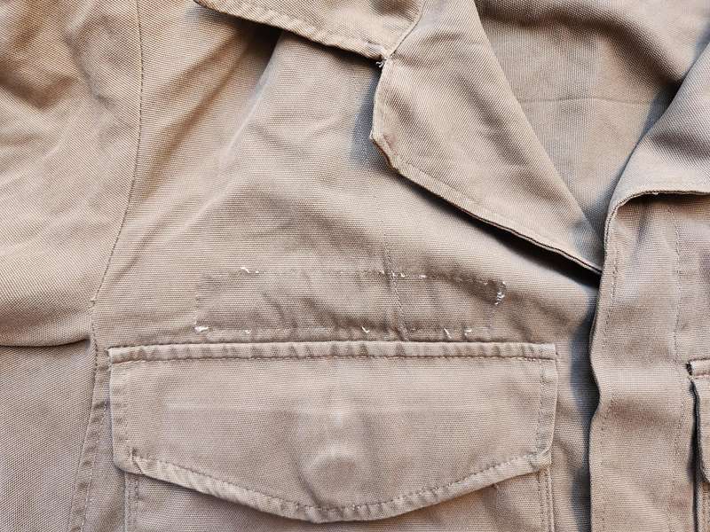 good clean used condition SADF era SA army issue ( tri-angle flap pocket type) nutria bush-jacket