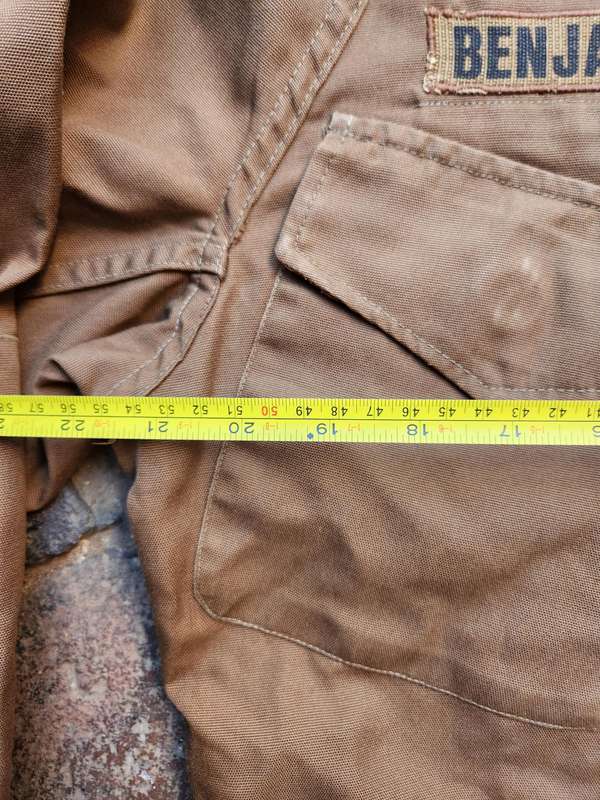 good clean used (named) SADF era SA army issue early type (slanted top pockets) nutria bush-jacket