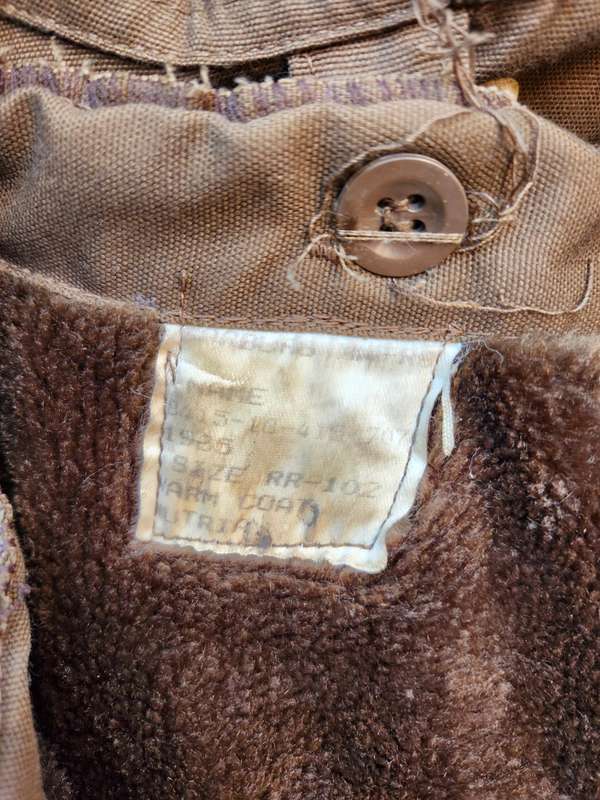 good clean used condition SADF era SA Army issue 3/4 DUFFEL COAT nutria "AAPJAS" size Large (102CM)