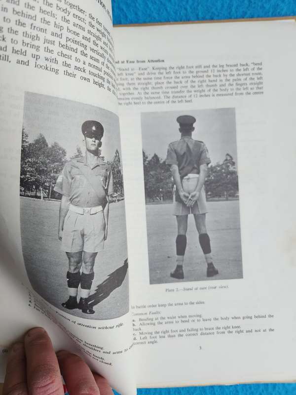 1971 dated original Rhodesian Army drill manual (2 parts) - excelent uniform resources with photos