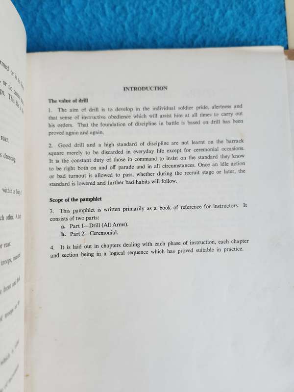 1971 dated original Rhodesian Army drill manual (2 parts) - excelent uniform resources with photos