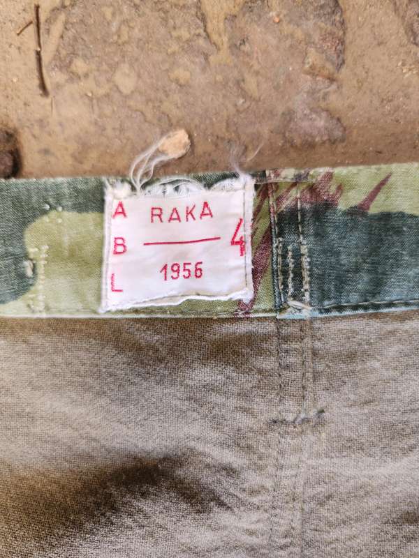 a pr custom tailored (modified & improved) original Belgian "brushstroke" camo combat trousers size