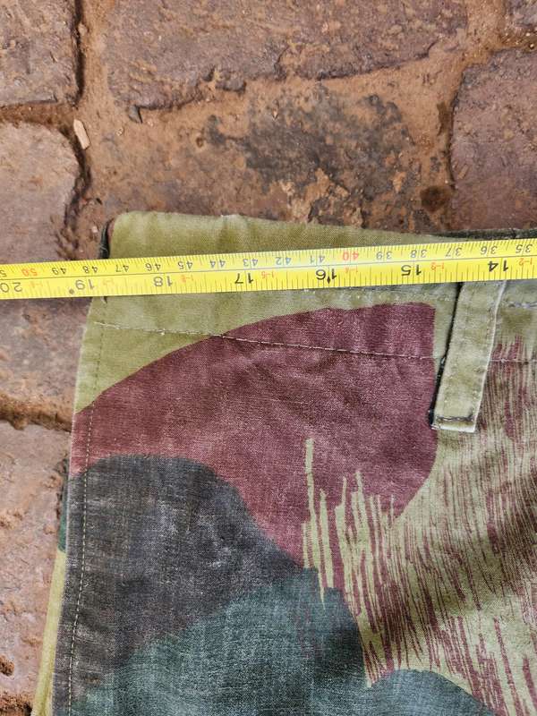 a pr custom tailored (modified & improved) original Belgian "brushstroke" camo combat trousers size