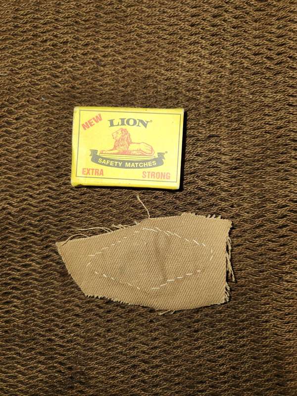 100% original Brit turn-of-the-century bullion sleeve badge (Light Infantry) for training excellence