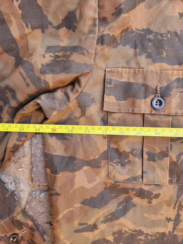 100% original SWA/Angola bushwar period *(escort duties) worn SARP/SASP X-LARGE L/S camo shirt very