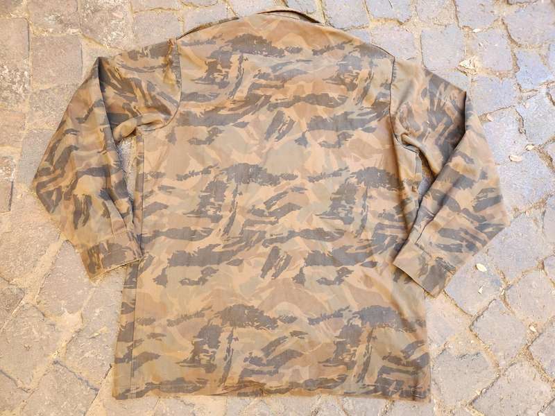 100% original SWA/Angola bushwar period *(escort duties) worn SARP/SASP X-LARGE L/S camo shirt very