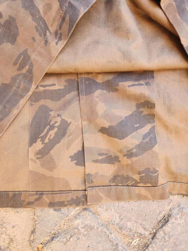 100% original SWA/Angola bushwar period *(escort duties) worn SARP/SASP X-LARGE L/S camo shirt very