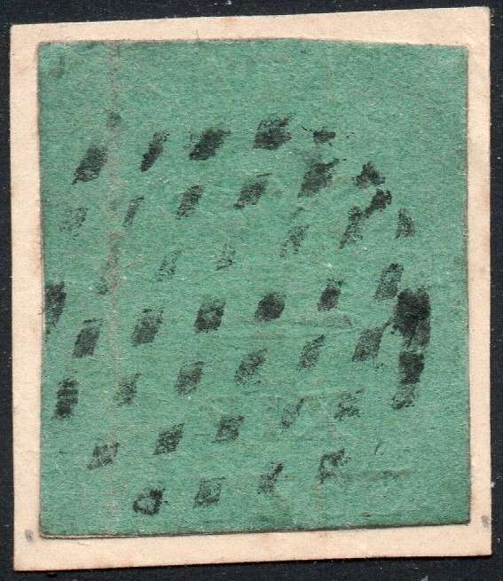 NATAL 1857-61 SACC5 : 6d EMBOSSED ON GREEN PAPER - GOOD USED ON PIECE - CV R45000
