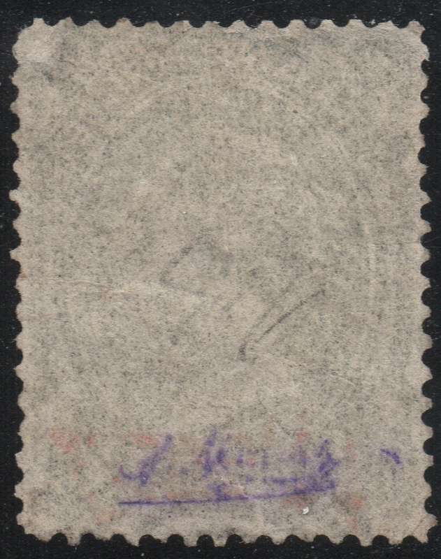 TRANSVAAL 1879 SACC168a 1d on 6d SURCHARGED IN RED VFU CV R10000