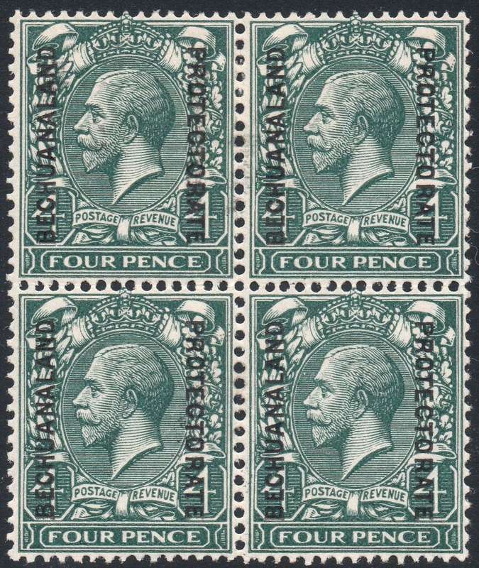 BECHUANALAND 1926 SACC90 4d GREY-GREEN BO4 - MM - CV R640
