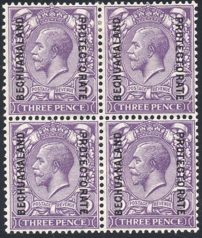 BECHUANALAND  1926 SACC89 3d VIOLET BO4 - MM - CV R400