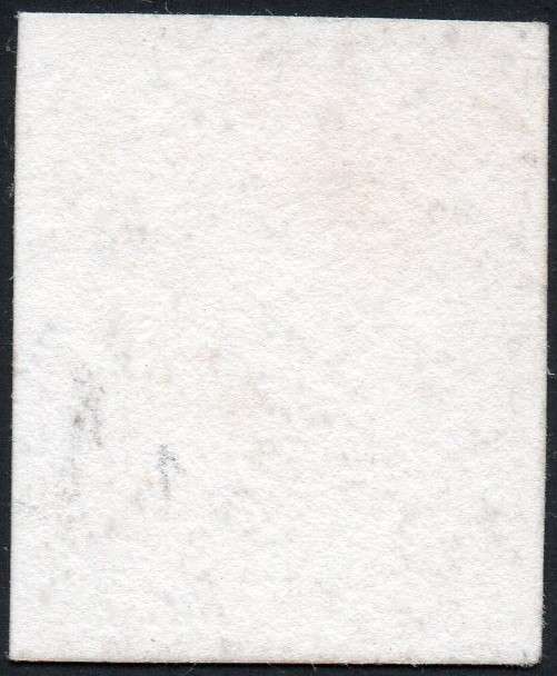NATAL 1860 6d BLACK PLATE PROOF IN BLACK ON THICK CARD - RARE