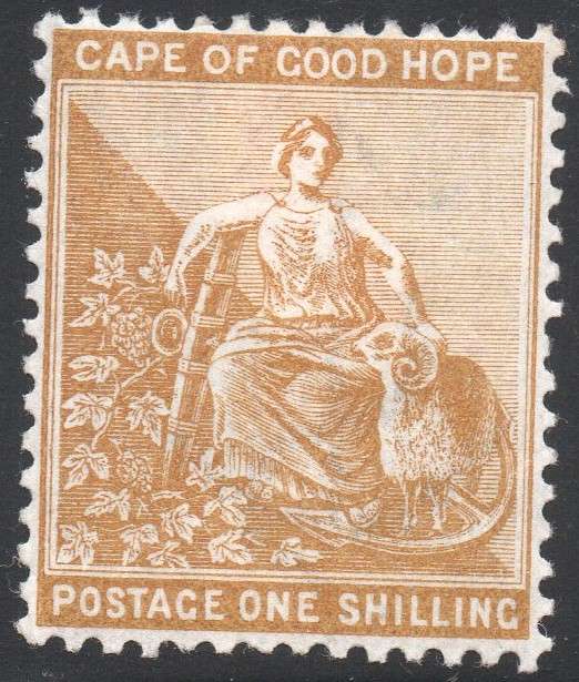 CAPE OF GOOD HOPE 1896 SACC62 1/- YELLOW-OCHRE - MM - CV R450