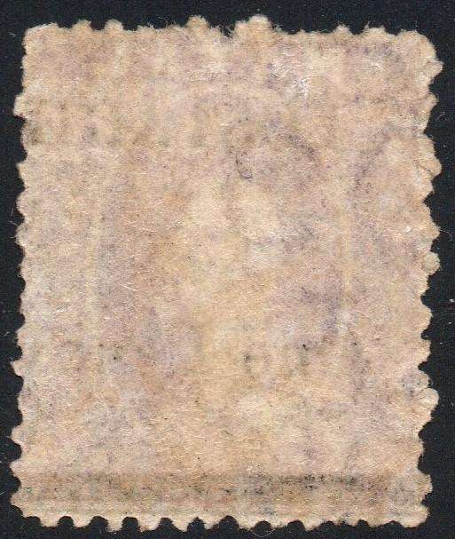 NATAL 1876 SACC91b 1d on 6d VIOLET - REVERSED WATERMARK - MM  - CV R3000+(SEE BELOW)