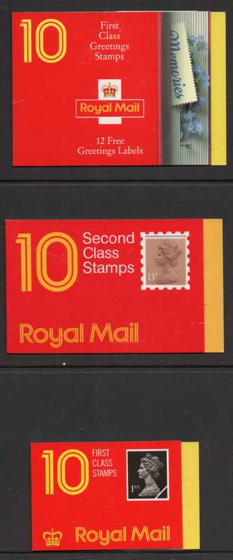 GREAT BRITAIN  : BRITISH STAMP BOOKLETS X 3 - SEE SCANS