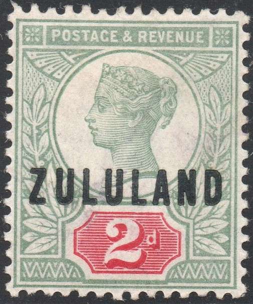 Zululand - SACC3 2d Grey-green and Carmine MM CV R600