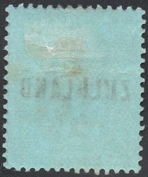 ZULULAND 1888-93 SACC4 2½d PURPLE ON BLUISH PAPER MM CV R1000