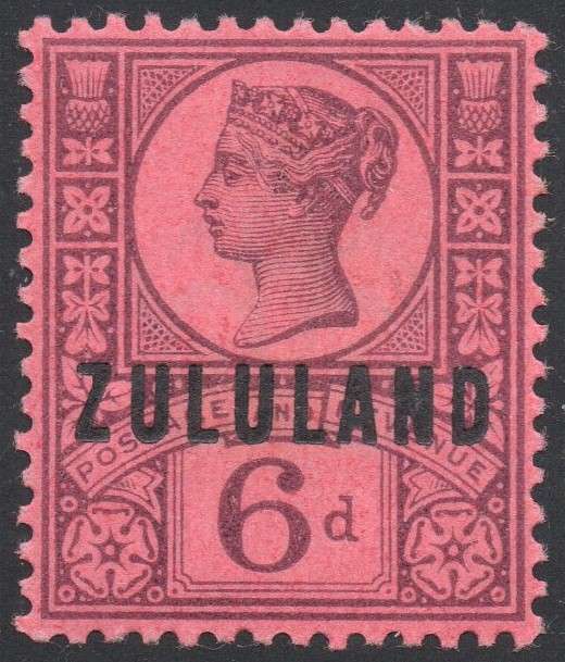 Zululand - SACC8 6d PURPLE/ROSE RED - MM CV R550