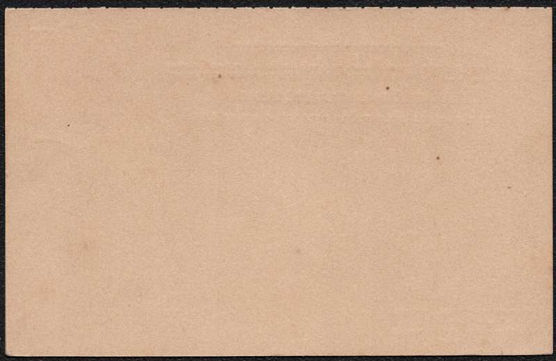ZULULAND 1893 - OVERPRINTED 1d ZULUAND ''SPECIMEN'' POSTCARD  - UNUSED - SCARCE - SEE SCANS