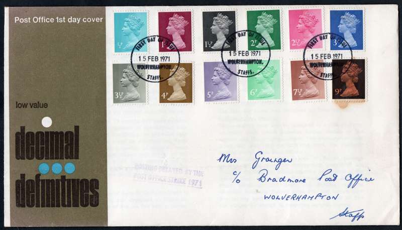 GREAT BRITAIN : NINE (9) 1970'S FIRST DAY COVERS - SEE ALL SCANS