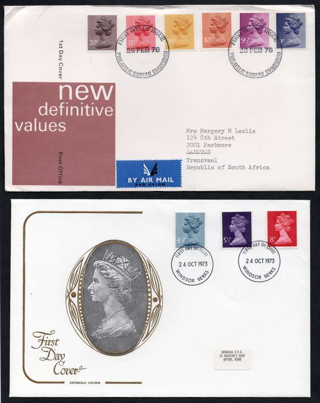 GREAT BRITAIN : NINE (9) 1970'S FIRST DAY COVERS - SEE ALL SCANS