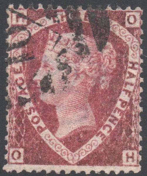 GREAT BRITAIN 1870 SG51 1½d ROSE-RED (W4) - VFU - CV £75+(2017)