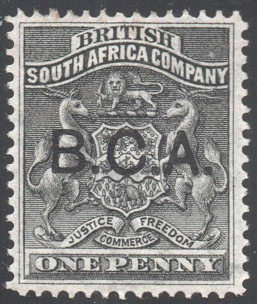 B.C.A.(Nyasaland): 1891 SG1 1d Black (with scarce advertorial manuscript watermark) - MM