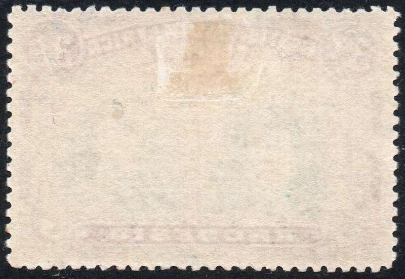 BSAC / Rhodesia SG158a 3/- BRIGHT GREEN & MAGENTA LMM CV R30000