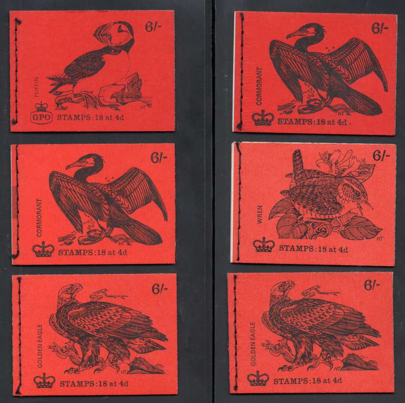 GREAT BRITAIN 1969-70 - BIRD SERIES BOOKLETS - COMPLETE SET(18) QP38-QP55 - SEE ALL SCANS
