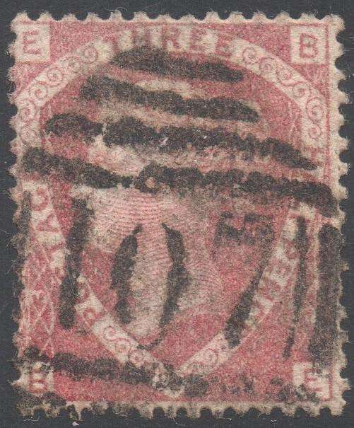 GREAT BRITAIN 1870 SG52 1½d LAKE-RED (W4) - VFU - CV £75+(2017)