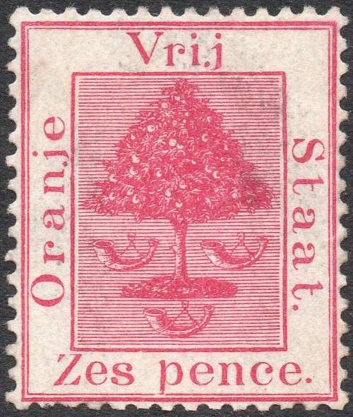 OFS 1878 SACC11  6d ROSE-CARMINE MM