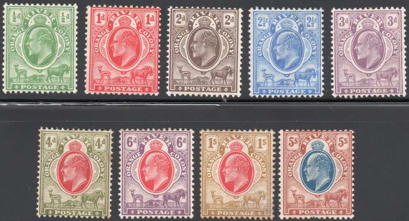 OFS/ORC - 1903-4 SACC84-92 COMPLETE SET TO 5/- , FINE USED -  MM CV R4840