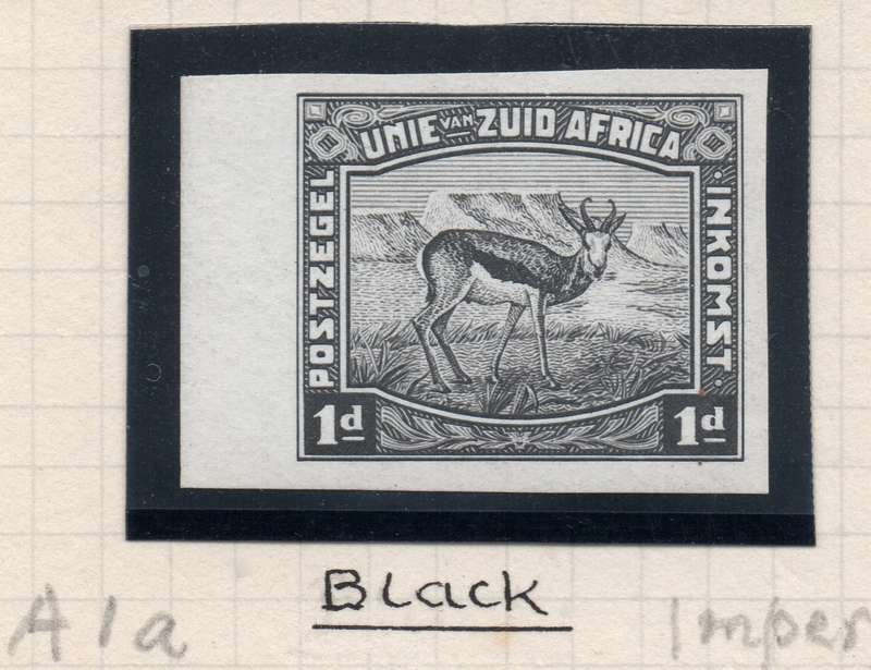 Union of SA - HARRISON ESSAYS - LARGE FORMAT PROOFS ON ALBUM PAGE - SEE BELOW