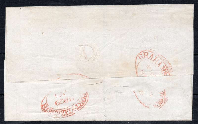 CAPE OF GOOD HOPE 1861 - LOCAL COVER TIED WITH 4d WOODBLOCK(PALE MILKY BLUE)  - RARE(see below)