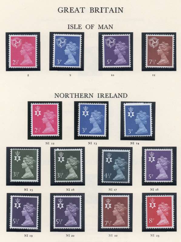GREAT BRITAIN - REGIONAL ISSUES OF GREAT BRITAIN ON ALBUM PAGES - SEE ALL SCANS