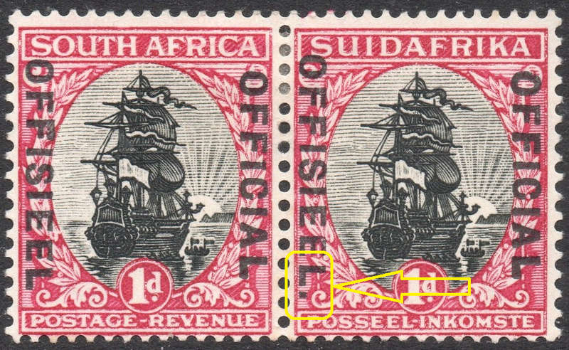 Union of SA - SACC13c 1d BLACK and CARMINE ''OFFICIAL'' - STOP AFTER ''OFFISIEEL'' - MM - CV R900