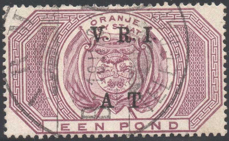 OFS 1900 SGT48 £1 PURPLE (A T) - FINE USED - CV £30(2017)