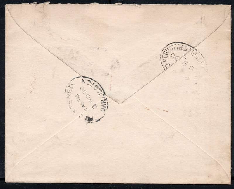 OFS MULTICOLOUED COVER BOSHOF TO ENGLAND, SENT OCT 1900, ARRIVAL 3 NOV 1900 - SEE BELOW