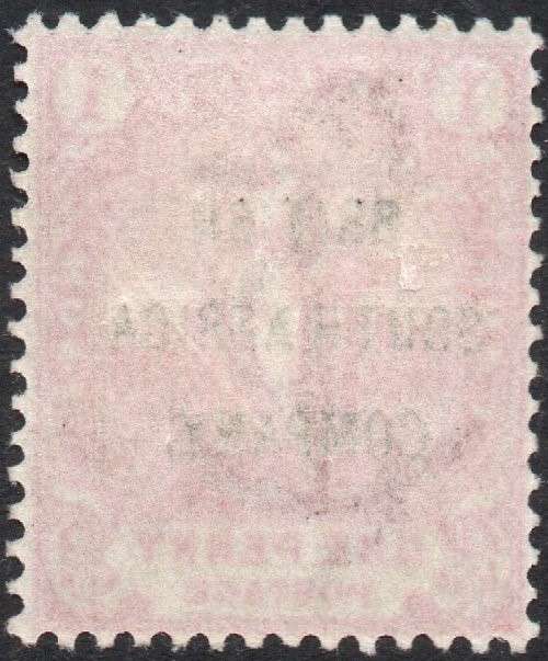 B.S.A.C. / Rhodesia 1896 SG59 1d ROSE-RED LMM CV £22(2017)