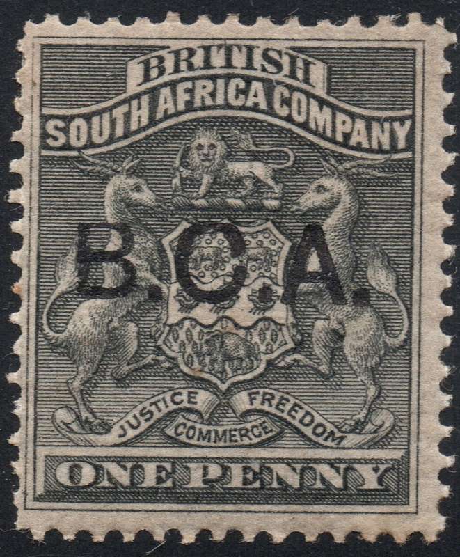 B.C.A.(Nyasaland): 1891 SG1 1d Black - MM - CV £12(2017)
