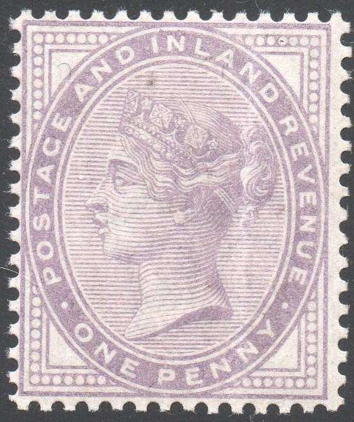 GREAT BRITAIN 1881 SG170 1d LILAC - 14 DOTS - MM - CV £225(2017)