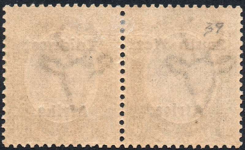 SWA TYPE VI SACC62 10/- BLUE & PALE OLIVE PAIR(16½mm) - MM- CV R6000