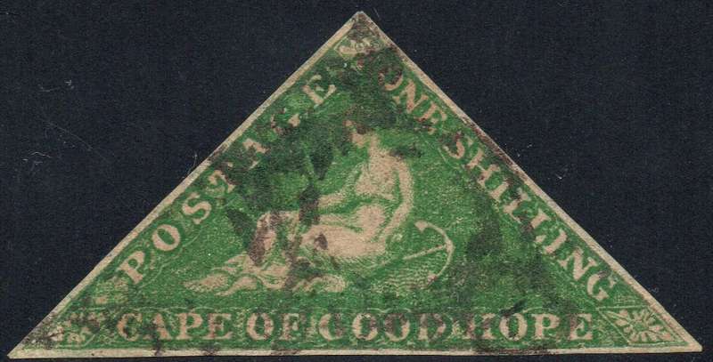 Cape of Good Hope - SACC17 1/- Bright Emerald Green - FINE USED - CV R25000