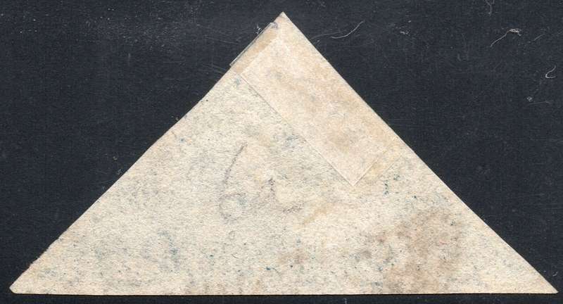 CAPE OF GOOD HOPE 1864 SACC15aa 4d STEEL BLUE WITH SIDEWAYS WATERMARK - SUPERB USED - CV R13000