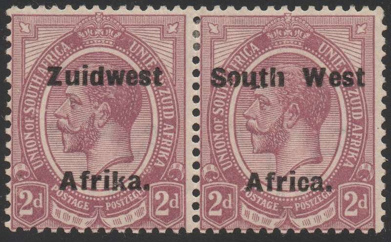 SWA 1923 TYPE VI SACC42 2d PURPLE PAIR - MM - CV R120