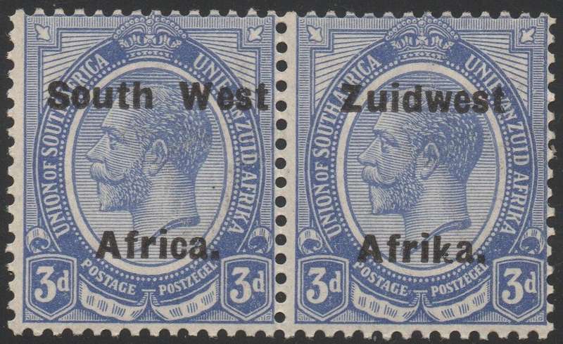 SWA 1924 TYPE VIa SACC55 3d BLUE BILINGUAL PAIR UM